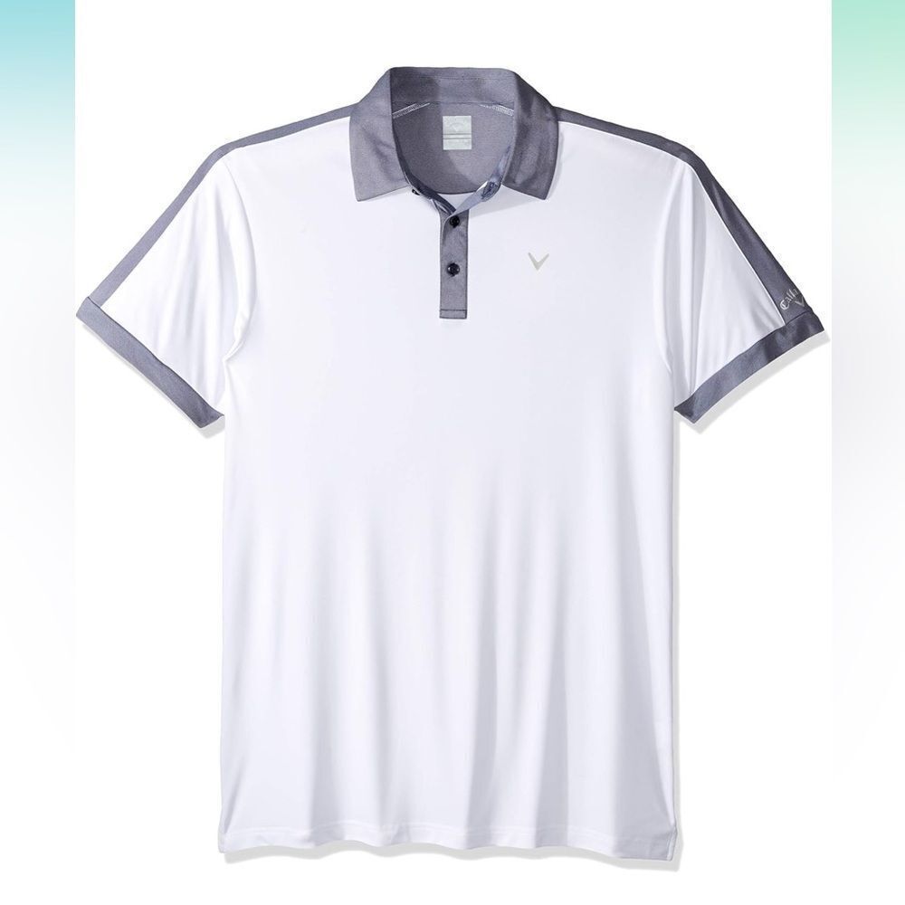 Callaway Men's Short Sleeve Birdseye Colorblock Polo✨
